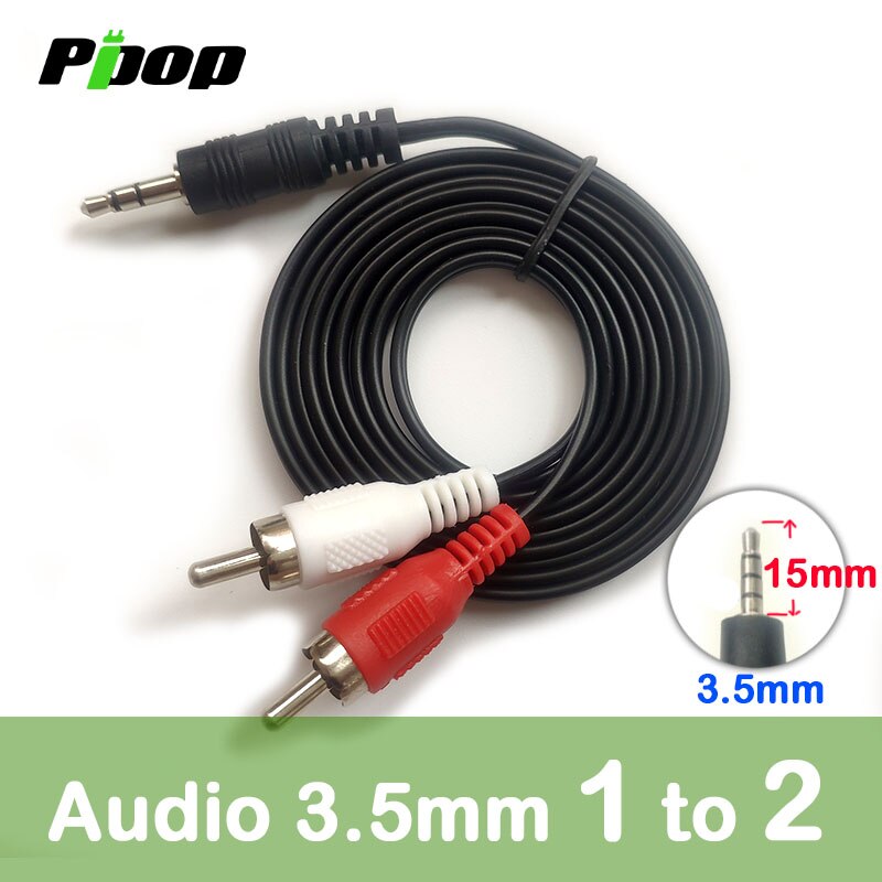 3.5mm-2 RCA  1.0m 1.5m ̺  Ȩ þ , TV ڽ DVD Ŀ MP3 MP4 ÷̾  RCA AUX ̺